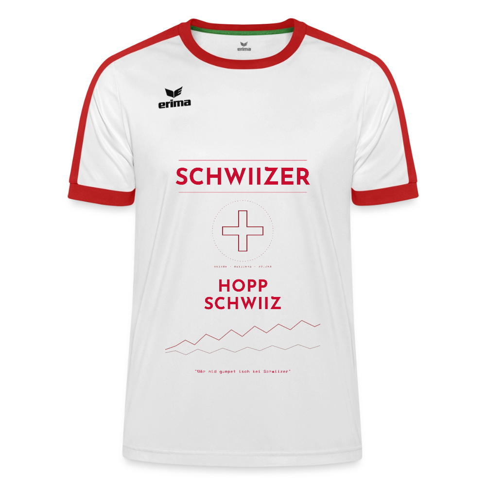 ERIMA Unisex Retro Star Trikot - Weiß/Rot