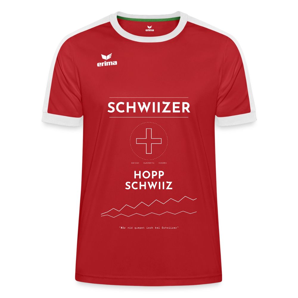 ERIMA Unisex Retro Star Trikot - Rot/Weiß