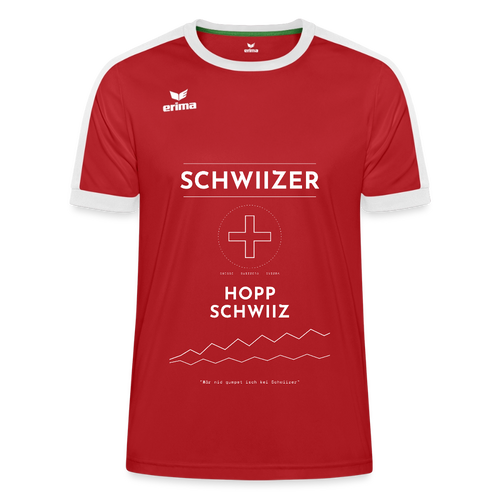 ERIMA Unisex Retro Star Trikot - Rot/Weiß